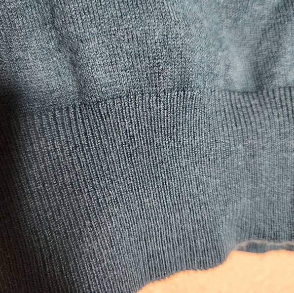 YEMAK Button Down Cardigan Sweater in Teal Size L - Picture 3 of 7